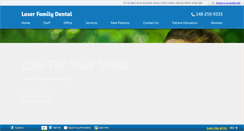 Desktop Screenshot of laserfamilydental.com