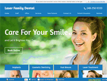 Tablet Screenshot of laserfamilydental.com